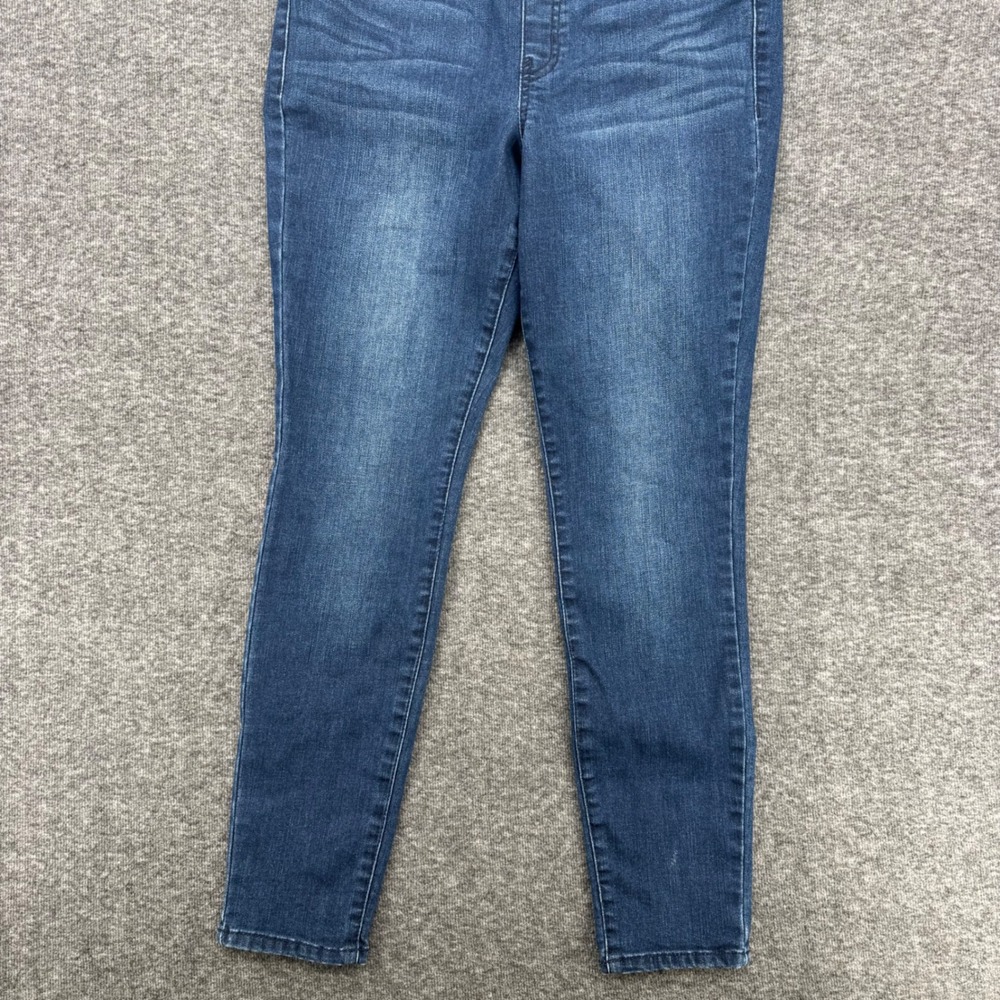 Crown & Ivy Petite Skinny Pull On Jeans Dark Wash Blue Size 10PR Jeggings - Picture 4 of 7